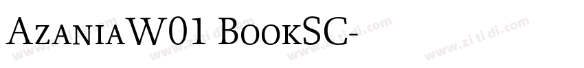 AzaniaW01 BookSC字体转换
